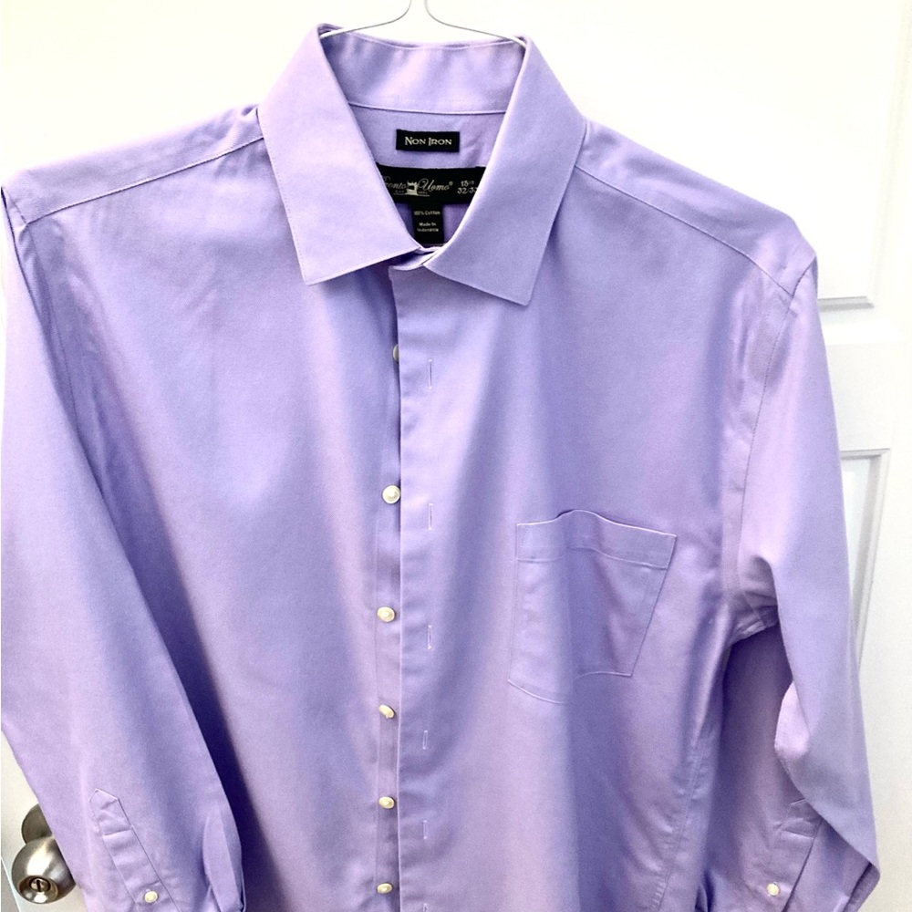 Pronto Umo men’s long sleeves dress shirt 15.5 neck 32/33 sleeves